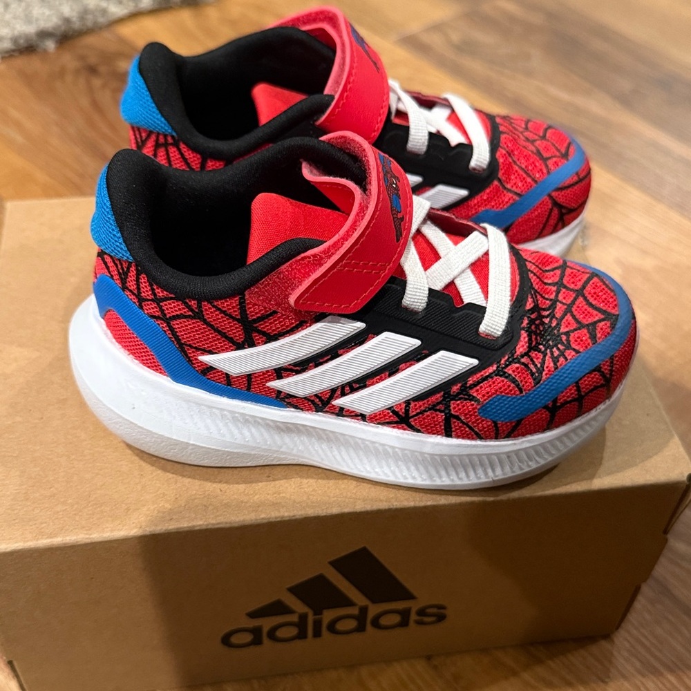 Adidas Marvel Spider-Man Runfalcon 3.0 Uni-Sex Toddler Sneakers (Size: 7)